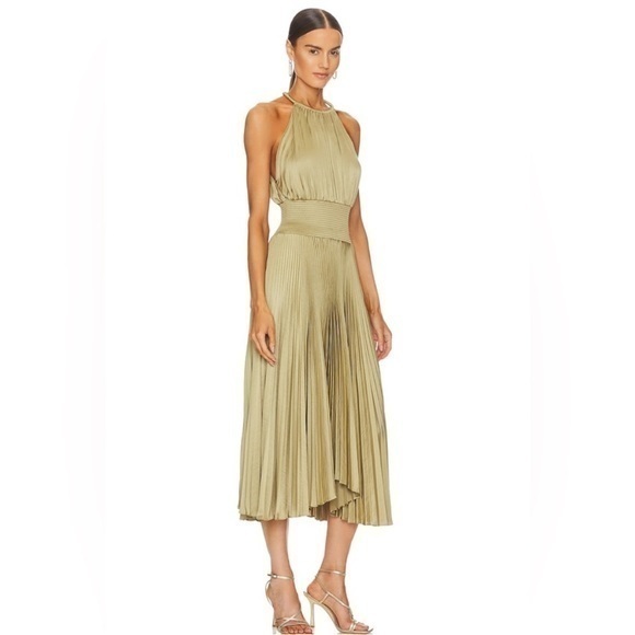 ALC Renzo Dress in Elmwood Green - Picture 1 of 8